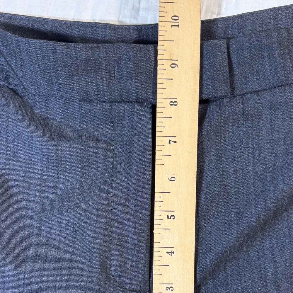 Officecore Anne Klein Navy/Charcoal Heather Pinstripe Career‎ Trousers Size 8
